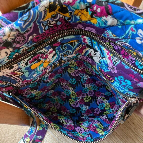 Disney Parks Vera Bradley NWOT Mickey & Minnie Mouse Triple Zip Hipster - Picture 11 of 14
